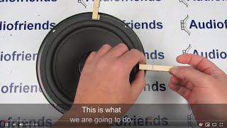 Refoam your speakers  centering of the cone in a simple way [upl. by Phyllida]