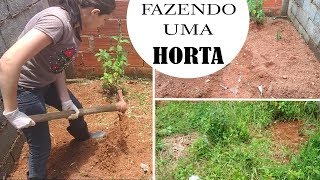 COMO FAZER UMA MINE HORTA NO QUINTAL [upl. by Robby]