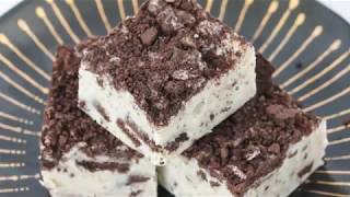 4 Ingredient Microwave Cookies amp Cream Fudge [upl. by Heiney]