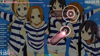 Osu  HTT  Fuwa Fuwa Time Azusa  9387 [upl. by Enelhtak]