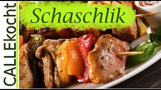 Saftiges Schaschlik selber machen  Omas Rezept wie vom Jahrmarkt [upl. by Yrellih521]