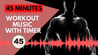 45 minutes workout music with timer 3010  HIIT workout music with timer  now to fitness [upl. by Euqcaj]