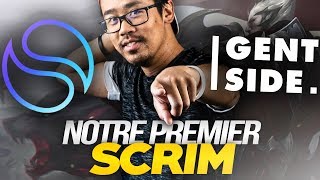 NOTRE PREMIER SCRIM AVEC LUNARY VS GENTSIDE [upl. by Yuille]