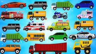 Learning Emergency Vehicles  Police Car Fire Truck and Ambulance for Children  Rhymes for Kids [upl. by Lauraine]