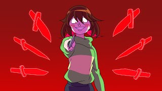 Frisk vs Chara Undertale animation [upl. by Inaj]