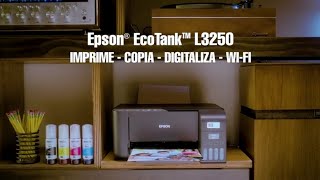 Impressora Multifuncional 3 em 1 Epson EcoTank® L3250 [upl. by Okin]