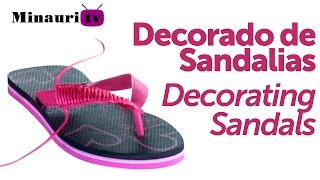 🏖️Cómo decorar 𝗖𝗛𝗔𝗡𝗖𝗟𝗔𝗦 o 𝗦𝗔𝗡𝗗𝗔𝗟𝗜𝗔𝗦 ＨＡＶＡＩＡＮＡＳ Sandals Flip  Flop fácilmente como hobby o negocio [upl. by Eeryn278]