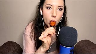 ASMR Eating LOLLIPOP  100 SENSIVITY  ASMR Comiendo PALETA  100 Sensibilidad del Micrófono [upl. by Aicelet]