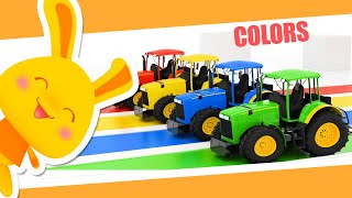 NEW Learn the colors with Tractors  Titounis [upl. by Adnoluy]