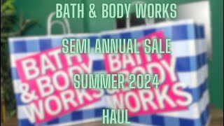 SemiAnnual Sale Summer 2024 Haul  Bath and Body Works Semi Annual Sale Candle [upl. by Beattie]