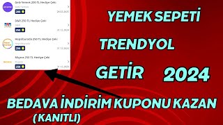 BEDAVA İNDİRİM KUPONU VEREN UYGULAMA  YEMEK SEPETİ İNDİRİM KODU 2024 [upl. by Shore951]