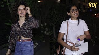 Sanya Malhotra amp Kubra Sait Spotted at Soho House [upl. by Leitman907]