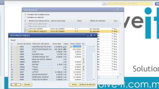 Crear una lista de precios en SAP Business One [upl. by Anerhs]