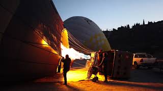 Pamukkale Turkiye Hot Air Balloon Hierapolis Thermal Pools Cleopatraâ€™s Pool 4K [upl. by Lig102]