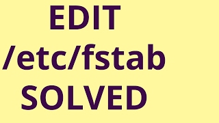 Unable To Edit etcfstab file Recovery mode SOLVED [upl. by Nabala]