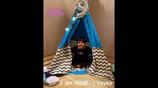 Teepee Tents for Kids in Turquoise and Chevron Print [upl. by Adur905]