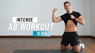 10 MIN INTENSE AB WORKOUT [upl. by Yleve]