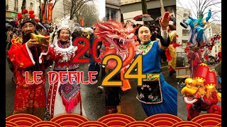 défilé nouvel an chinois 2024 [upl. by Fee]