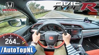 Honda Civic Type R FK8  ACCELERATION amp SPEED 262kmh AUTOBAHN POV by AutoTopNL [upl. by Ifen]