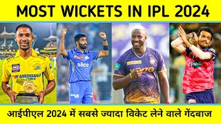 Most Wicket Taker in IPL 2024  Most Wickets In IPL 2024  Ft Mustafizur Rahman Jasprit Bumrah [upl. by Remot]