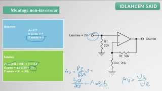 EP5 Amplificateur Opérationnel Montage noninverseur [upl. by Sauncho]