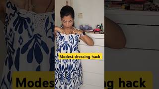 How To Hide Your Cleavage Modest Dressing Hack Removal Bra Pads washable [upl. by Anaitsirc]