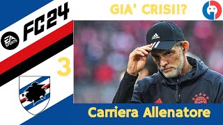 GIA IN CRISI FC 24 CARRIERA ALLENATORE SAMPDORIA Gameplay ITA EP3 [upl. by Lorry822]