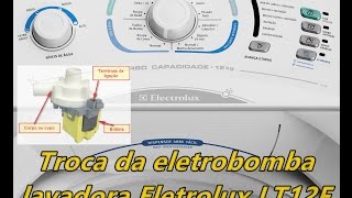 Lavadora Eletrolux LT12F  troca da bomba [upl. by Ahsika153]