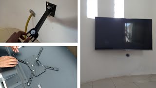 como instalar suporte ARTICULADO p TV [upl. by Corabelle999]