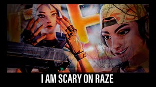 I AM HELL LOT SCARY ON RAZE 💀  valorant [upl. by Gussy574]