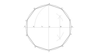 Decágono inscrito en una circunferencia polígonos regulares circunscritos [upl. by Lotson]