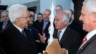 Il Presidente Mattarella visita il Santuario Monastero di Santa Rosa da Viterbo [upl. by Alodie]