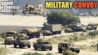 GTA 5  Military Convoy  Establish A Military Base in Sandy shore  Game Loverz [upl. by Thain]