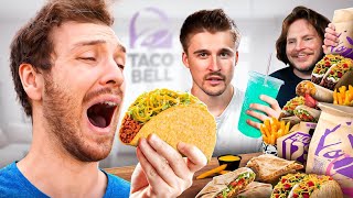 Eating EVERY Horrible Taco Bell Item with Ludwig and PremierTwo [upl. by Alekehs]