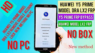 Y5 Prime DRA LX2 FRP bypassBypass frp Dra LX2Frp bypass mobile Huawei Y5 prime new method [upl. by Latonia798]