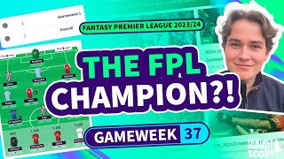 😱 NO1 IN FPL  FPL TRANSFER TIPS GW37  Fantasy Premier League Tips 202324 [upl. by Yelyah]