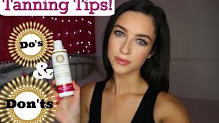 Tanning Tips  Dos amp Donts  Bellamianta Tan  Beauty Review  Tutorial [upl. by Scheers]