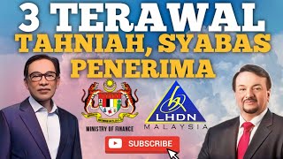 TAHNIAH INFO TERKINI PENERIMA 3 BANTUAN TERAWAL 2024 [upl. by Ahsonek]