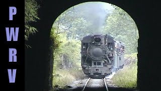 Chinese Railways  762mm C2 10 With Passenger Train Passes Through a Tunnel Near Caiziba Shibanxi [upl. by Romy]