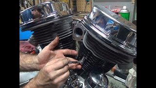 1949 PanHead 74ci 107 Motor Overhaul rebuild FL FLH harley by Tatro Machine [upl. by Emmey]