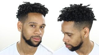 MENS NATURAL HAIR DEFINED WASH N GO TYPE 4 HAIR [upl. by Elyrehc]