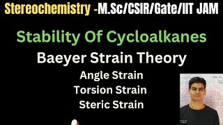 Baeyer Strain Theory  Stability Of Cycloalkane vchemicalsciences9396 [upl. by Najram]