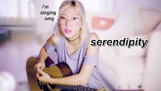 BTS Serendipity Cover Ballad Acoustic  wChords amp Songsheet my first cover ever omg [upl. by Rotberg326]