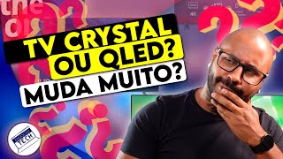 TV samsung Qled muda muito de uma Crystal UHD [upl. by Llemar]