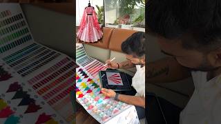 Lehenga Making Process  Multi color Sequence Embroidery work Designer Lehenga choli lehengas [upl. by Eimmac240]