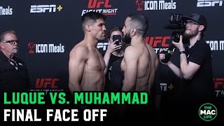 Vicente Luque vs Belal Muhammad Final Face Off  UFC Vegas 51 [upl. by Aire]