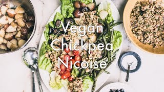 VEGAN CHICKPEA NICOISE SALAD  UPSTATE NY [upl. by Raycher]