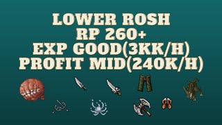 WHERE to HUNT as RP 260 EXP 3kkh  Lower Rosh [upl. by Budworth278]