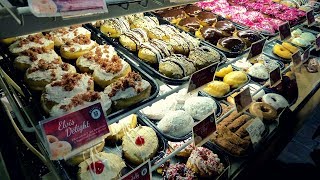 Reading Terminal Market in Philadelphia  MOST AMAZING DONUTS [upl. by Aicinoid226]