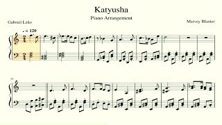 Katyusha Катюша Piano Sheet Music [upl. by Alarice]